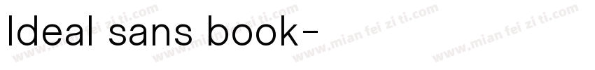ldeal sans book字体转换